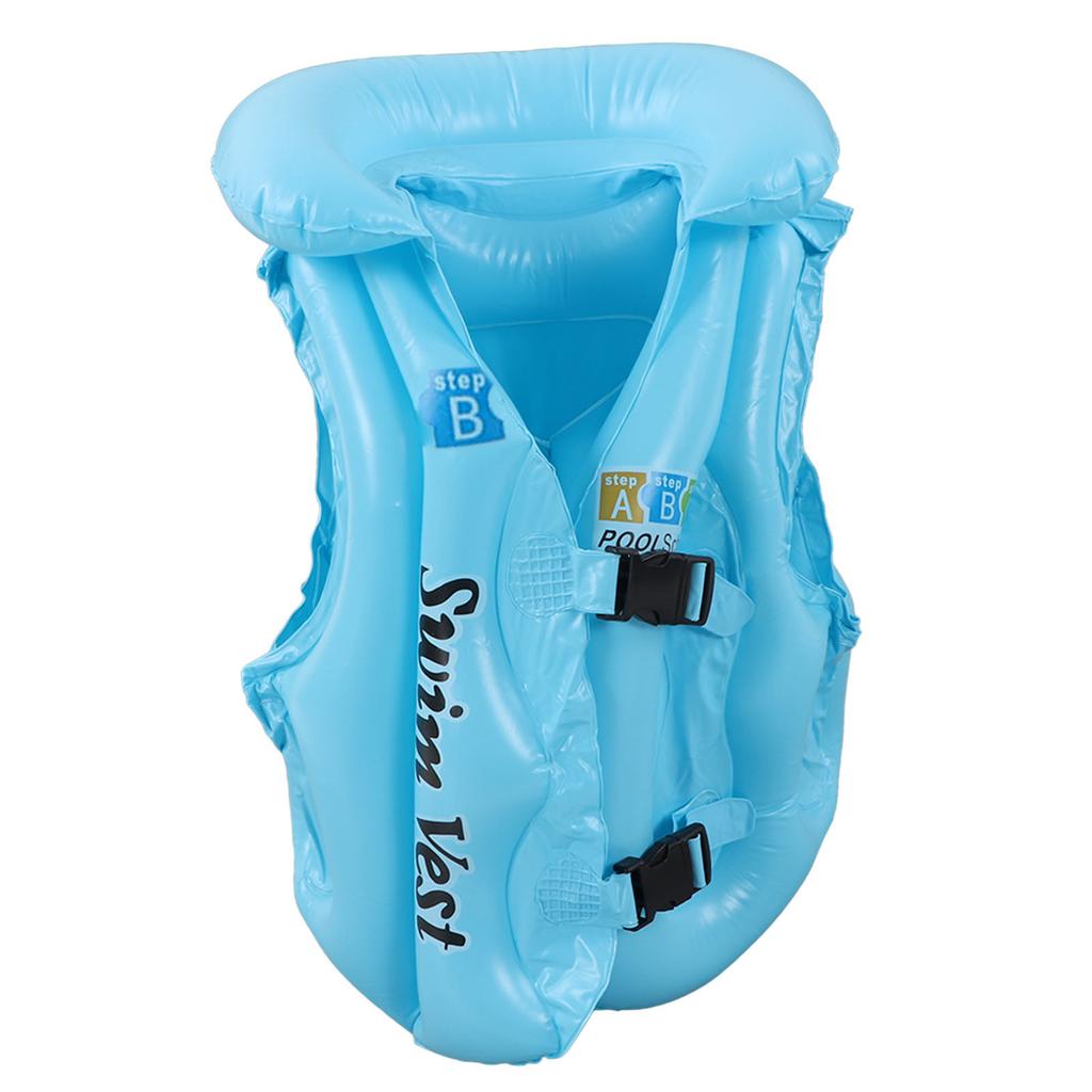 Toddler Inflatable Swim Suit Quick Release Buckle Children Kids Swimming Vest for 3‑8 Years Old