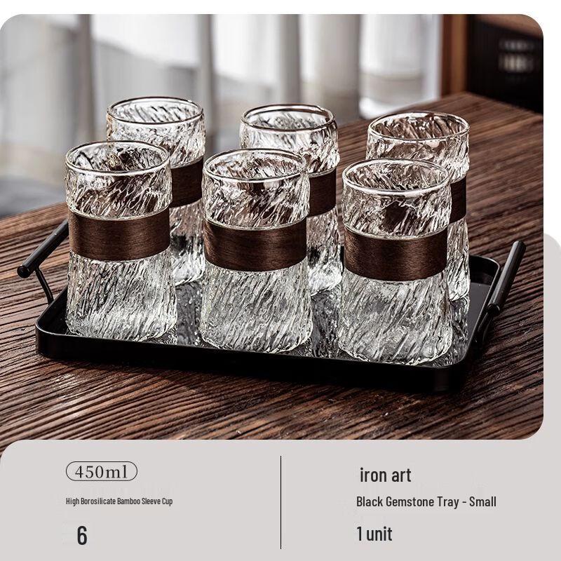 Embossed Heat-Resistant Drinking Glass