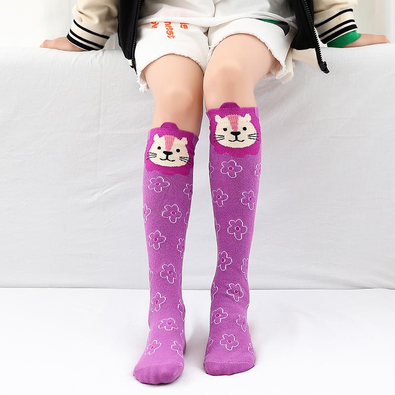 Infant Girls Warmer Ankle Lovely Cartoon Over Knee Socks for Baby Girls Unicorn Knee Long High Toddler Child Colorful Socks