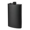 Portable 6/8/12 Oz Black Pocket Flagon Flat Durable Hip Flask Stainless Steel Mini Liquor Flask Outdoor