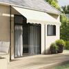 VidaXL Retractable Awning, Awning with Adjustable Height, Balcony Sun Canopy, Garden Terrace Patio Awning, Cream 368746