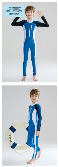 Jongens Sneldrogend Lange Mouwen Zonbescherming Snorkelen Surfen Zwempak