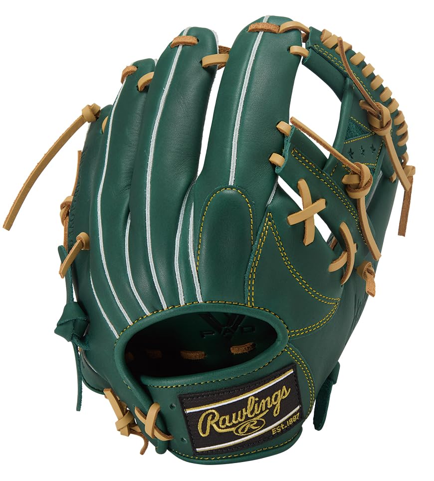 

Rawlings HYPER TECH R2G Baseball Dark Throw Glove, Soft, Infielder s, Green, 11.25 inches, Right-Handed