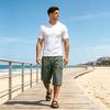 Men's Casual Cargo Shorts Lightweight Breathable Knee Length Summer Shorts with Multiple Pockets for Outdoor Activities and Everyday Wear