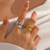 Multi-Layer Geometric Opening Adjustable Rings for Women Fine Jewelry Minimalist Accessories