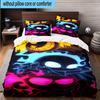 3PCS Cup-head And Mugman Adventure 3pcs Bedding,Including 3PCS Duvet Cover And 2pcs Pillowcases Perfect for Christmas,Ideal for Bedroom, Dormitory