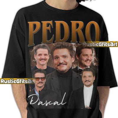 PEDRO PASCAL SHIRT, Pedro Pascal Custom T-Shirt, José Pedro Balmaceda Pascal Vintage Bootleg Tees, Pedro Pascal Fans Gift