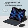 Custom Capacitive Anti-Ghosting BT Wireless Silicone Keyboard Case Magnetic Pen Slot Mouse Combo iPad Pro 12.9 Inch ROHS No