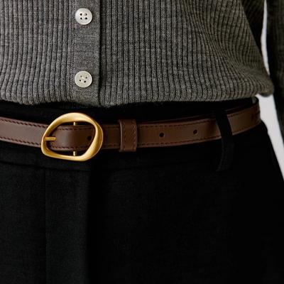 First Layer Cowhide Small Fashion Leather Belt Women'S Belt Decorative Belt