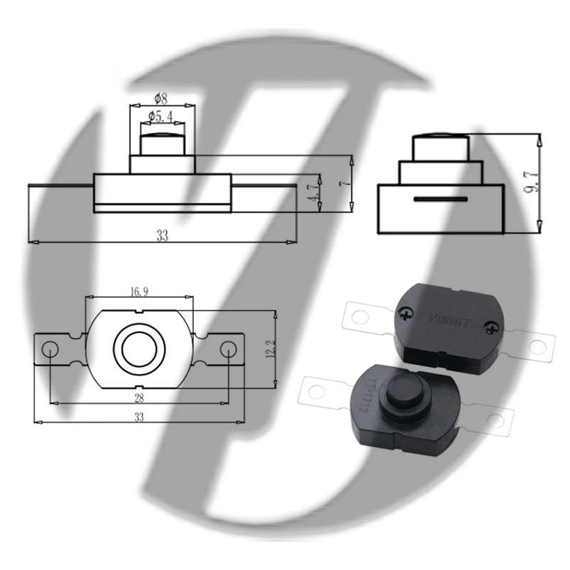 12x12 LED Flashlight Desk Lamp with Self-Locking Power Switch