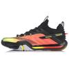 Li Ning Quick Start Saga Cushioning Support Rebound Badminton Shoes Men's Fluorescent Orange Red AYAQ009-2