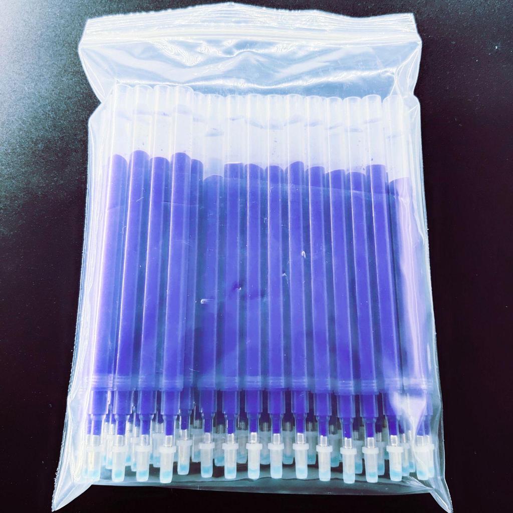 Extra Thick Heat Erasable Pen with Refills for Clothing and Leather Crafting.