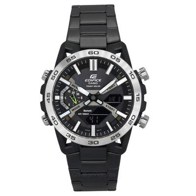Relógio Masculino Casio Edifice Sospensione Analógico Digital Link com Smartphone Tough Solar ECB-2000DD-1A 100M Recondicionado