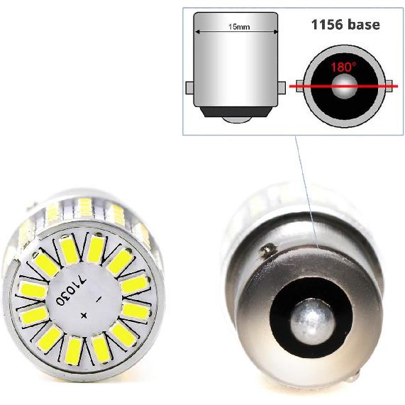 PHINLION 2000 Lumens 7506 1156 LED Reverse Light Bulbs, Super Bright 3014 72-SMD BA15S 1073 1141 LED Backup Bulb for Back Up Brake Stop Tail Lights,