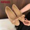 Mode 2025 Neue Damen Ballerinas Zum Hineinschlüpfen Schuhe Lässig Weiblich Weiches Schuhwerk Flach Mode Schmetterlingsknoten Damen Ballerinas Mit Schuhen