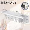 Bathroom Rack Magnet Drainer Storage Rack for Bathroom Wall Storage with Hooks Strong Magnetic Adsorption Towel Rack Kitchen Toilet Washroom Washing