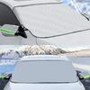 WTEMPO Car Windshield Snow Cover Multi-layer Winter Frost Protection for Any Weather Windscreen Covers with Side Mirror Covers