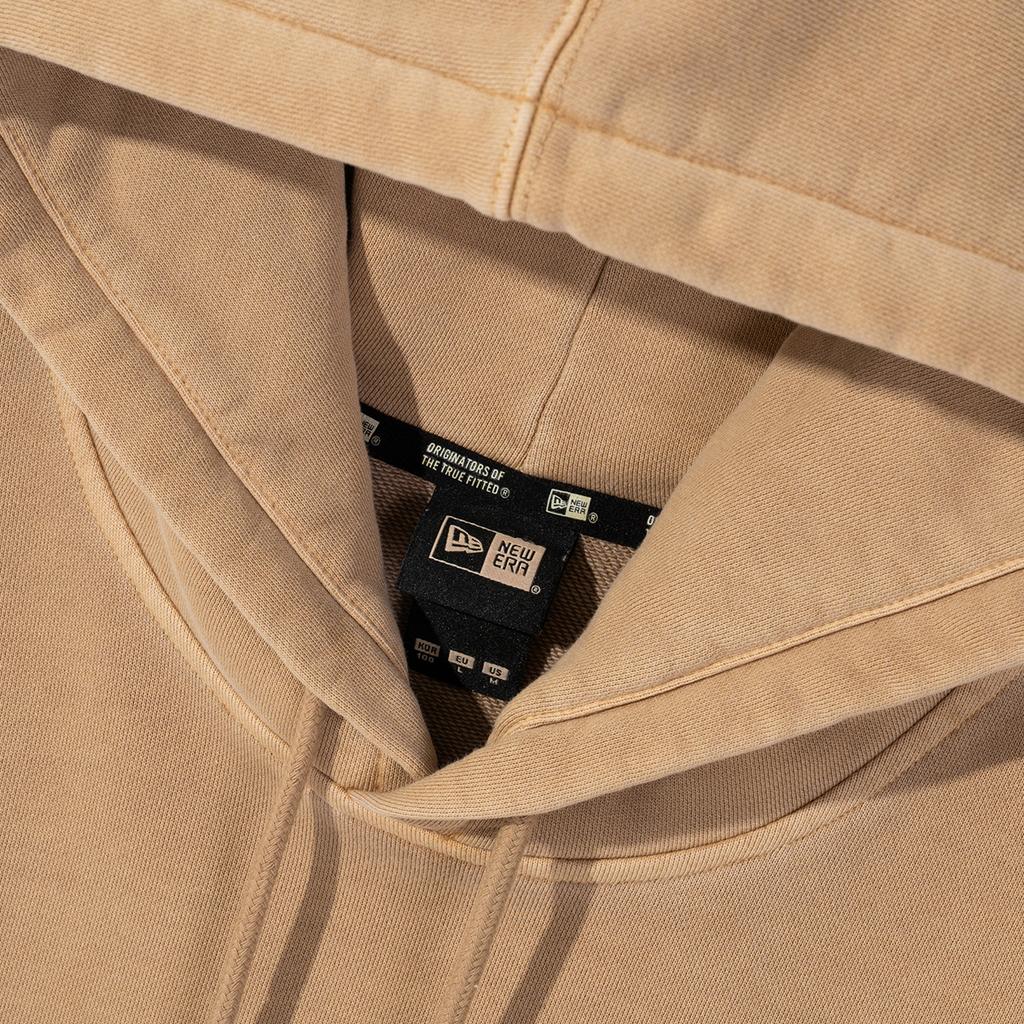 New Era Los Angeles Dodgers Team Letter Embroidery Pullover Washed Hoodie Unisex hoodie Light-Camel 13781106