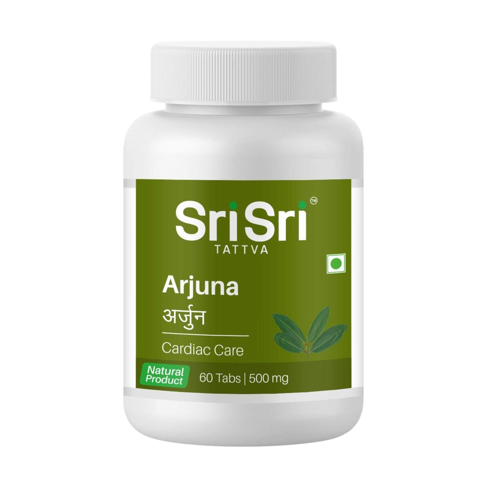 

Sri Sri TATTVA Arjuna 500mg Herbal 60 Tablets Pack of 1 | Natural Wellness Supplement for Daily Use