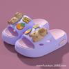 Children's summer cartoon cute sandals for boys and girls, suitable for indoor and outdoor wear, odor-resistant, non-slip, soft-soled baby slip-on