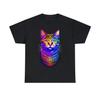 Colorful Psychedelic Cat T Shirt S 5Xl
