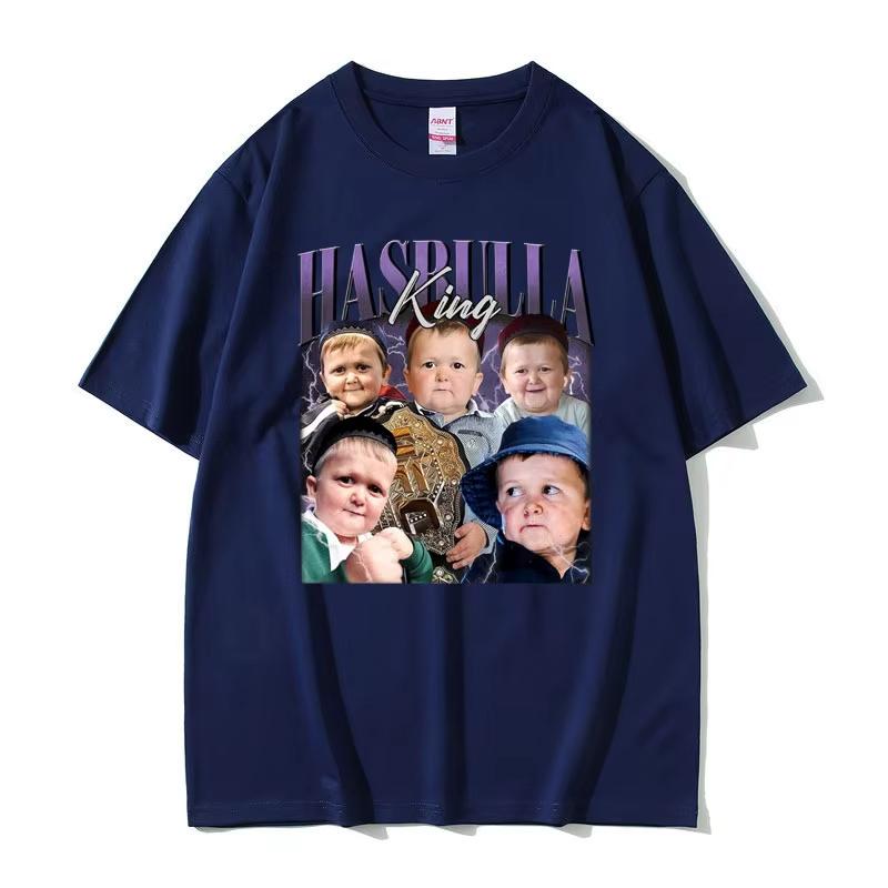 Hasbulla King Fighting Meme Essential Tshirt Fan Gift Mini Khabib Blogger Tshirts Summer Unisex Women Fashion Oversized T Shirt