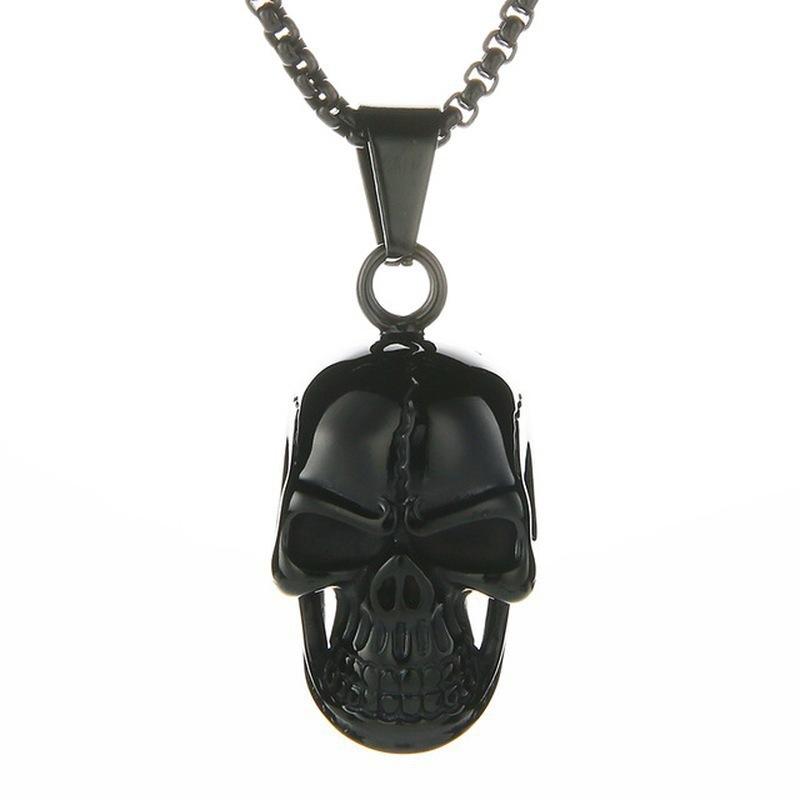 Exaggerated Personality, Oversized Skull Necklace Men'S Fashion Popular Halloween