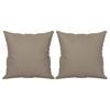 Vidaxl 2-Osobowa Sofa Z Poduszkami, Kolor Taupe, 140 Cm, Mikrofibra