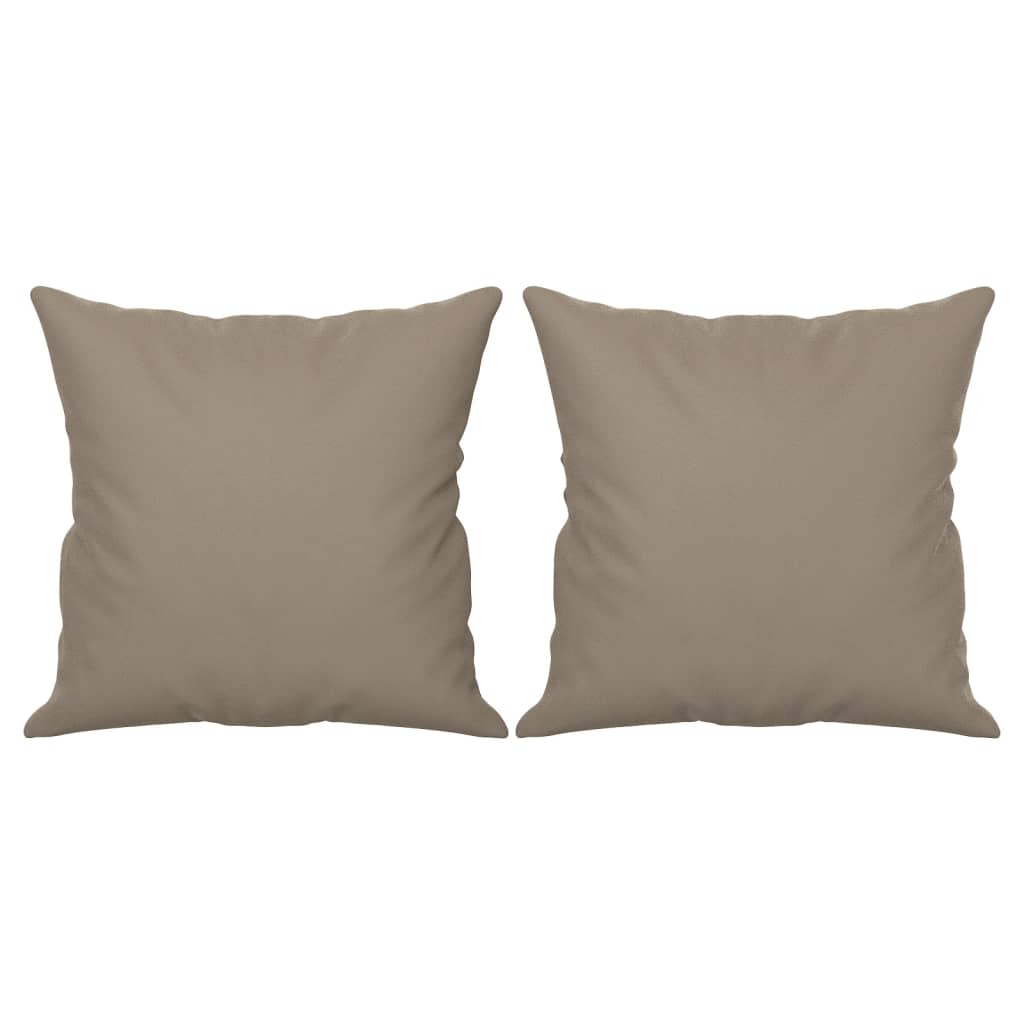 Vidaxl 2-Osobowa Sofa Z Poduszkami, Kolor Taupe, 140 Cm, Mikrofibra