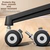 1pc Swivel Chair Casters With Brake TPE Silent Wheels Multi-purpose Use For Office Computer Gaming Chairs