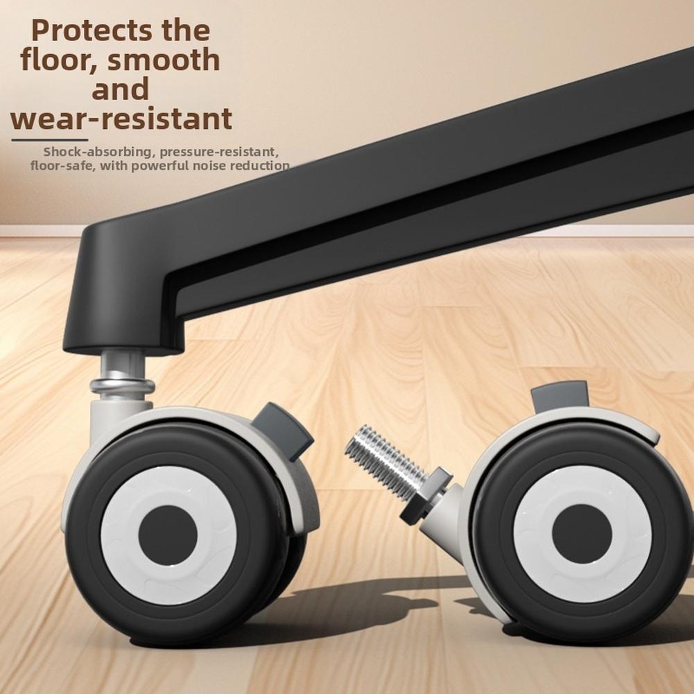 1pc Swivel Chair Casters With Brake TPE Silent Wheels Multi-purpose Use For Office Computer Gaming Chairs