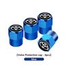 4 stk Bildekkventilhetter Deksel Aluminium Dekkhjul Ventilstammekapsel For Toyota Corolla Prius Auris CHR Land Cruiser Camry Avalon