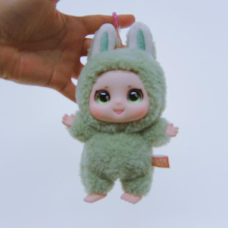 

Tide Play Виниловая Кукла-Тряпичка Плюшевая Игрушка Милая Семейная Серия Стоящая Фигурка Кукла Украшение Подарок для Девочки 18cm светло-зеленый