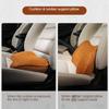 2-in-1 Car Seat Booster Universal Driver Memory Foam Lumbar Pillow Suede Seat Heightened Inclined Cushion Car