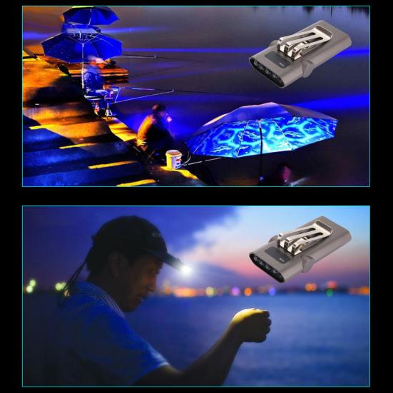 Hat Clip Light Mini Convenient High USB Charging Brightness Solid Dark Area Lighting