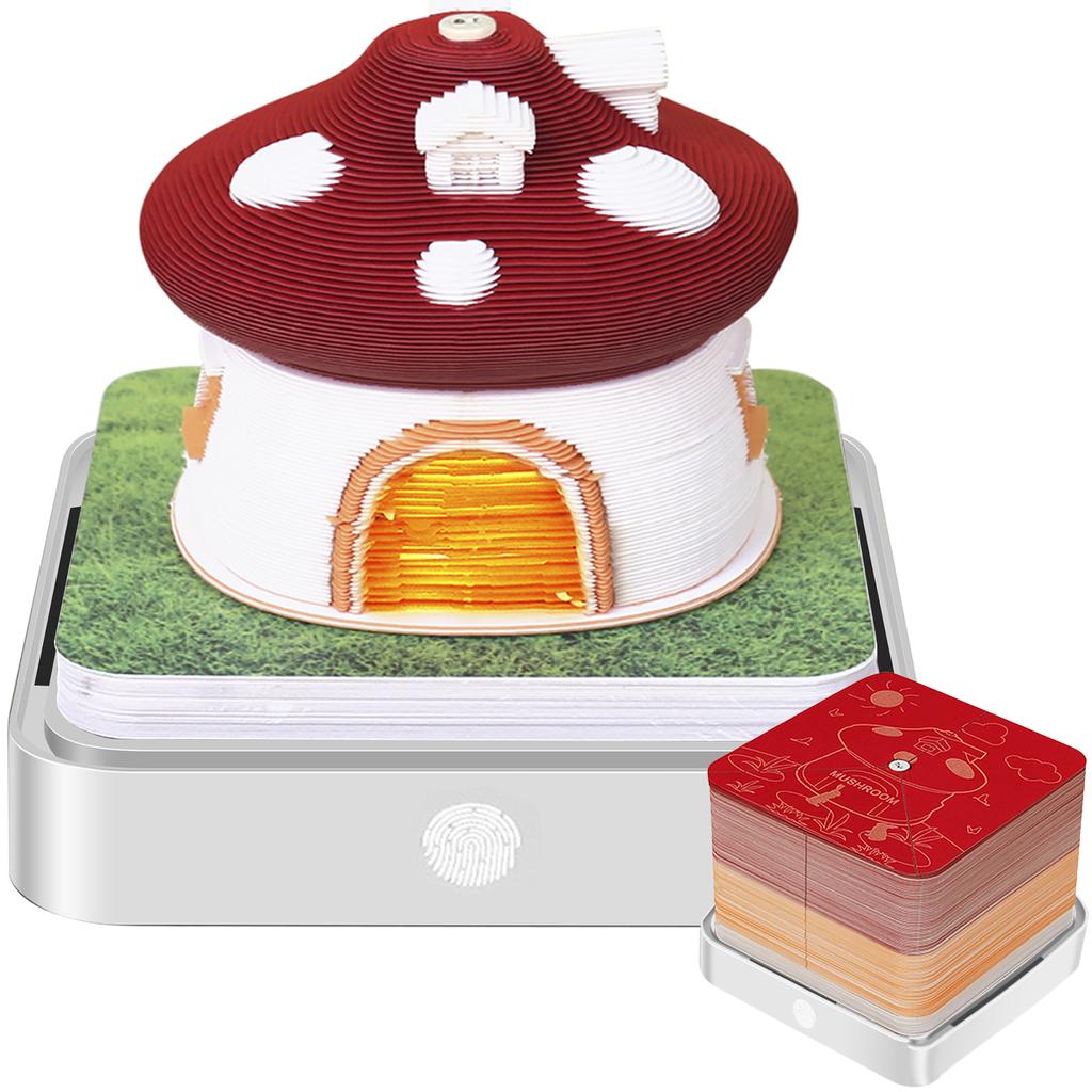 Latest Block Calendar 3D Notepad Block DIY Exquisite Memo Pad Charming Note Paper 3D Artistic Notepad Decorative Valentines Day Gift