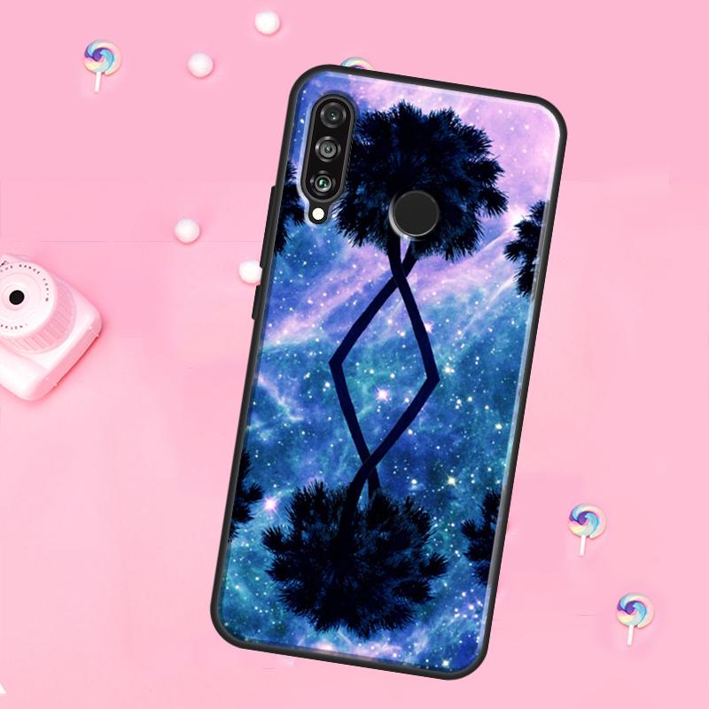 Stars Space Palm Trees For Huawei Nova 12i 7i 8i 11i 12s Y73 Y70 Y90 Y60 Y72 Y61 Y91 9 10 SE P30 Pro P40 Lite Case