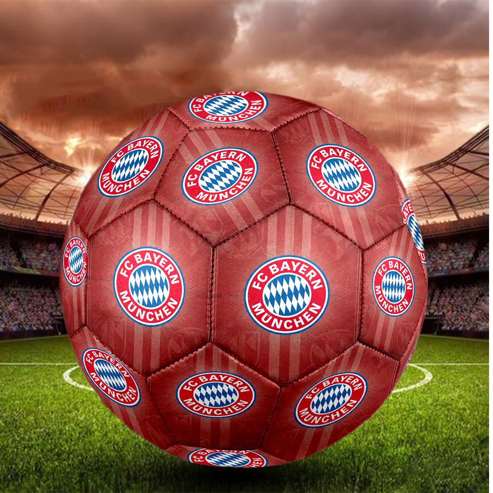 Bayern Monaco Pallone da Calcio Taglia 5 Alta Elasticità Pallone da Calcio Per Competizione All'aperto Allenamento Quotidiano Gioco