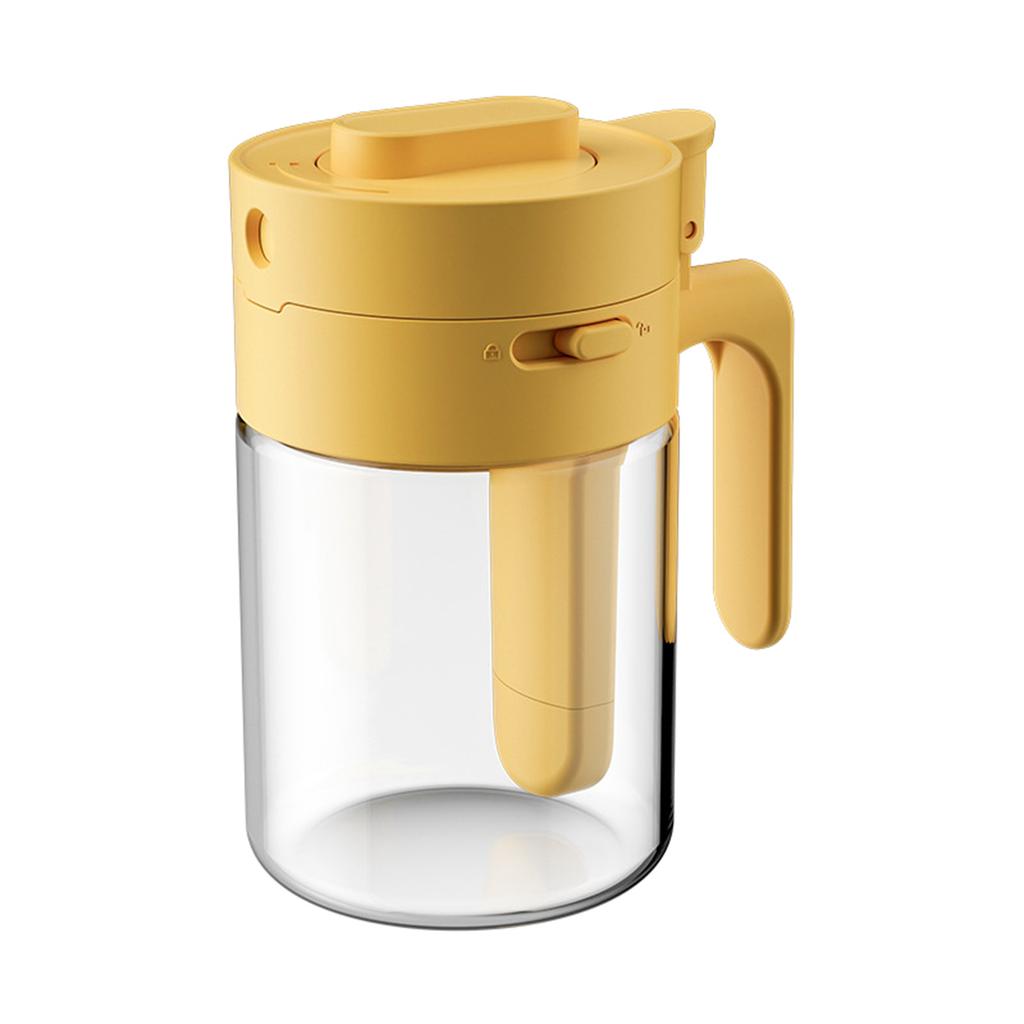 Japanese Style 2-in-1 Condiment Jar Spice Container with Spoon Airtight Kitchen Canister for Salt, Spices & Sugar