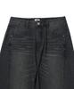 WACKY WILLY [26Ss] Wide Denim Pants Black