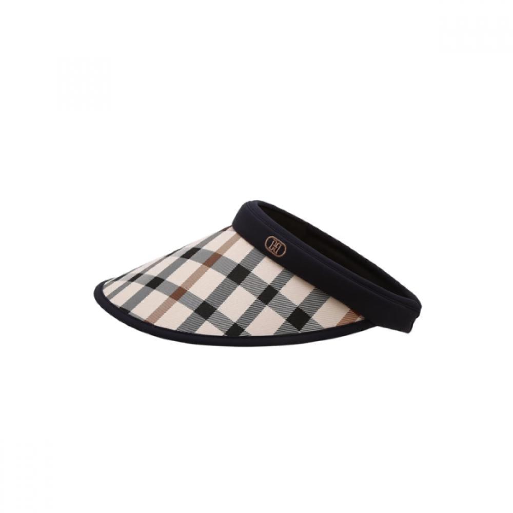 Daks Check Sunvisor Hat Navy Dche6f101n2