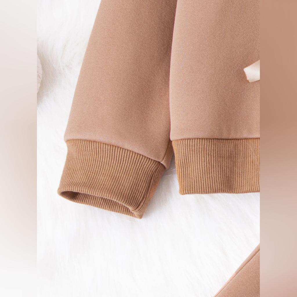 Dziecięcy Kreskówkowy Zestaw Ubrań Casualowych Modnych Bluzka z Długim Rękawem i Spodnie