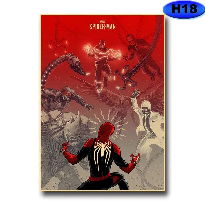 Modern heminredning Målning HD-utskrifter Videospelsaffischer Kraftpapper Vintageaffisch Väggdekor Rum Bar Café Inredning