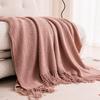 Nordic Retro Knitted Blanket – Perfect for Bedroom, Office, Airplane, or Air Conditioning Use.