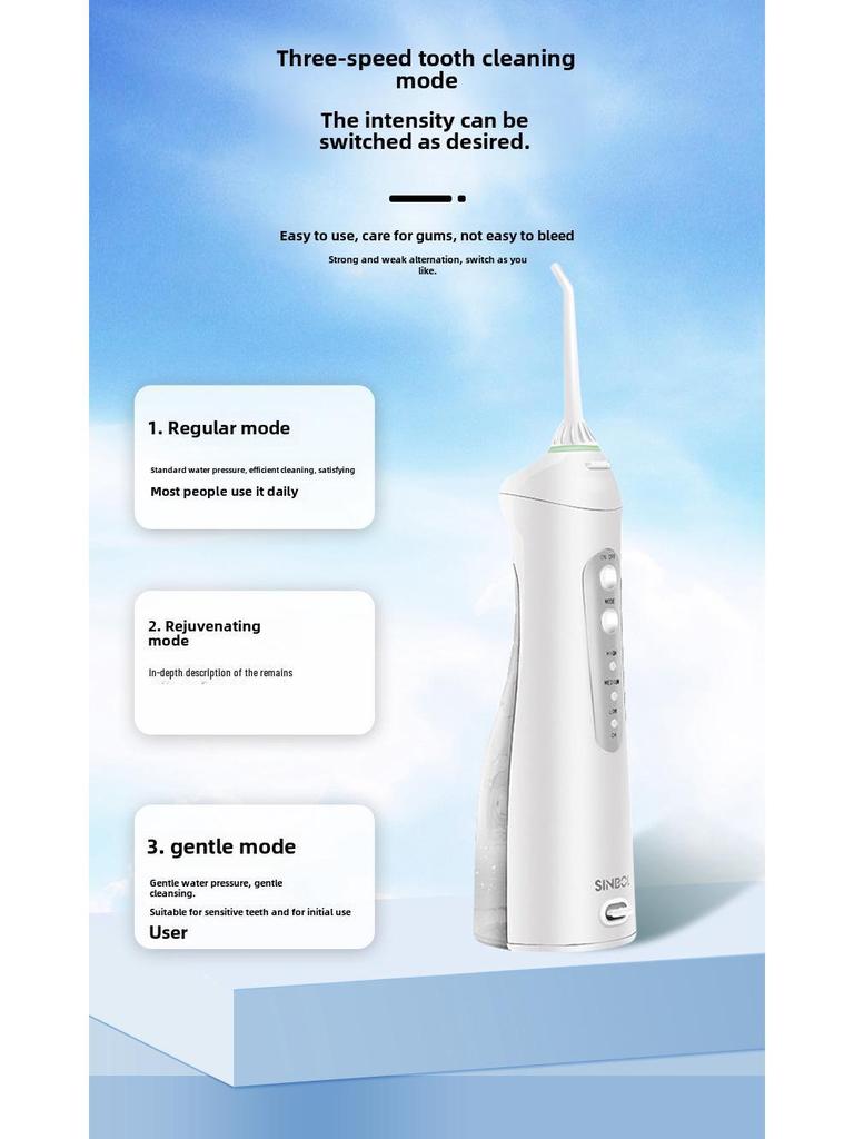 Smart Portable Electric Water Flosser for Oral Care and Teeth Cleaning
