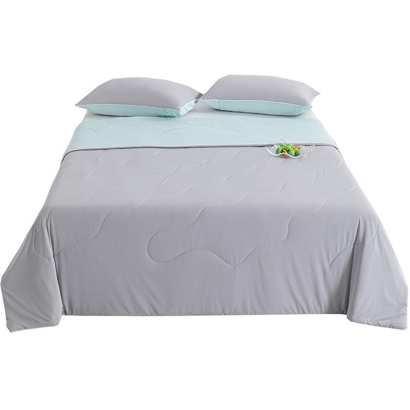Class A Soybean Fiber Summer Quilt - Solid Color, Simple Style, 200x230x250cm for Home or Dorm