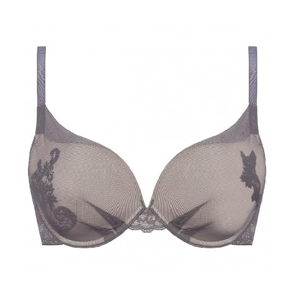 AMOSTYLE BY Triumph Natural You Dear D M013 C65 Bra, Floral, 1464, B, C, Cup, Gray,