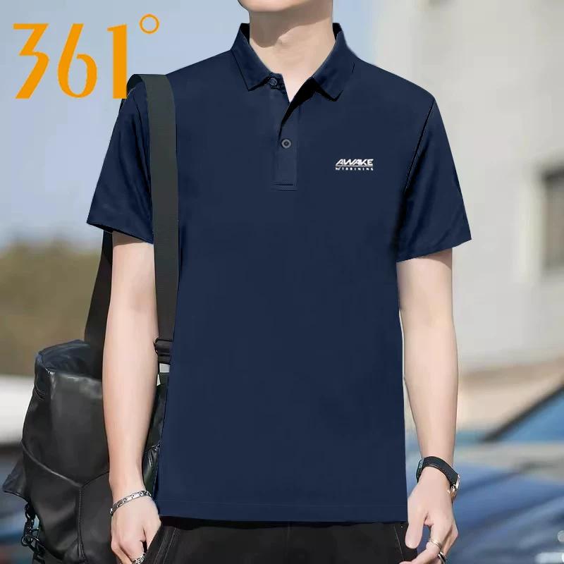 361 Sports Short-Sleeved Men's Summer New Quick-Drying Lapel Breathable Top Casual Polo Shirt Genuine Running T-Shirt
