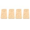 4pcs Bead Bracelet Display Tray Smoothly Solid Wood Jewelry Display Tray for Dressing Table Bedside