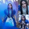 Anime Alice Prenses Elbise Hizmetçi Önlük Elbise Oyunu Madness Returns Alice Cosplay Kostüm Kadınlar Kızlar Cadılar Bayramı Partisi